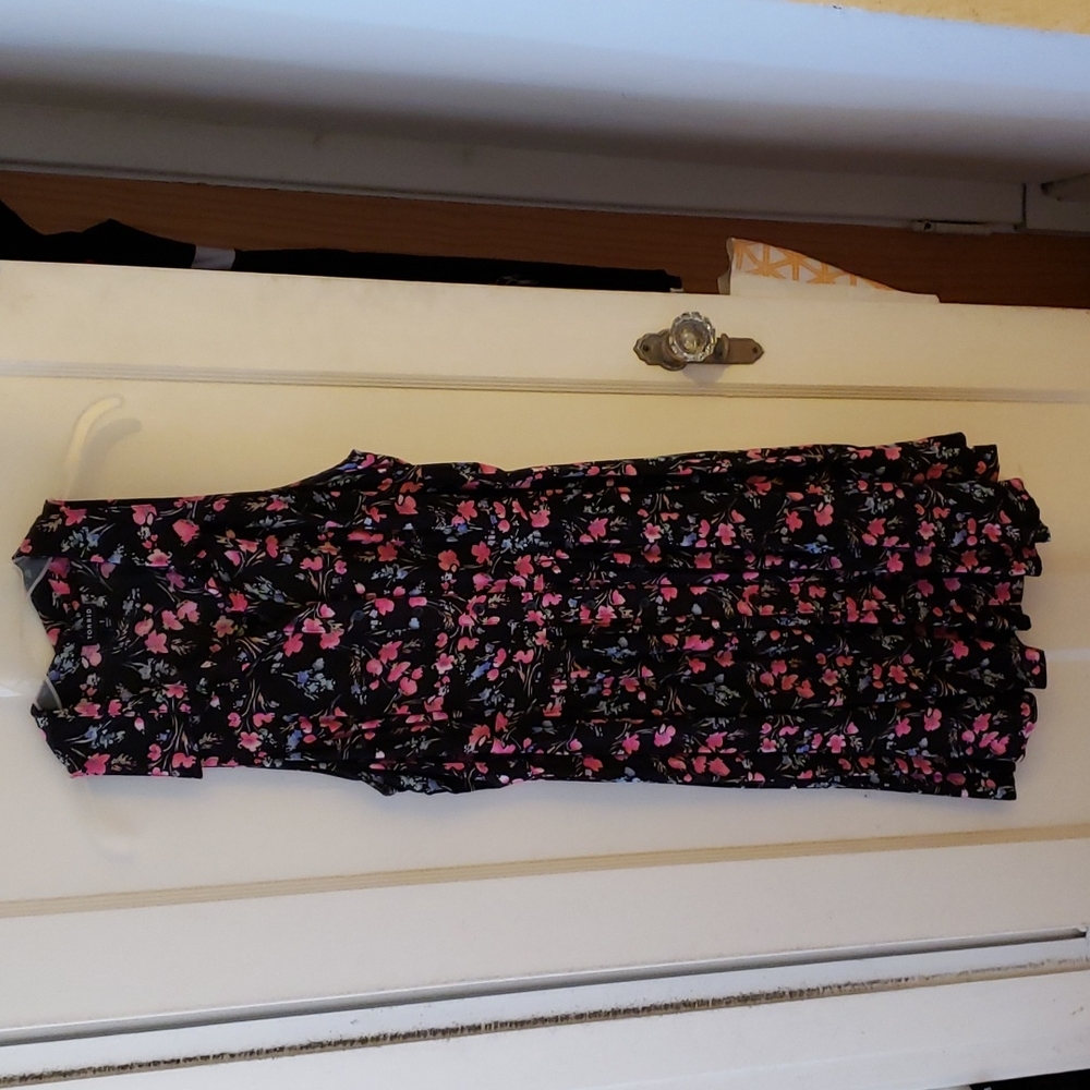 Torrid Floral Button Down Dress Size 1